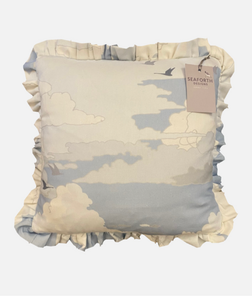 SALE printed cloud frill cushion