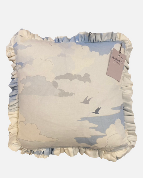 SALE printed cloud frill cushion