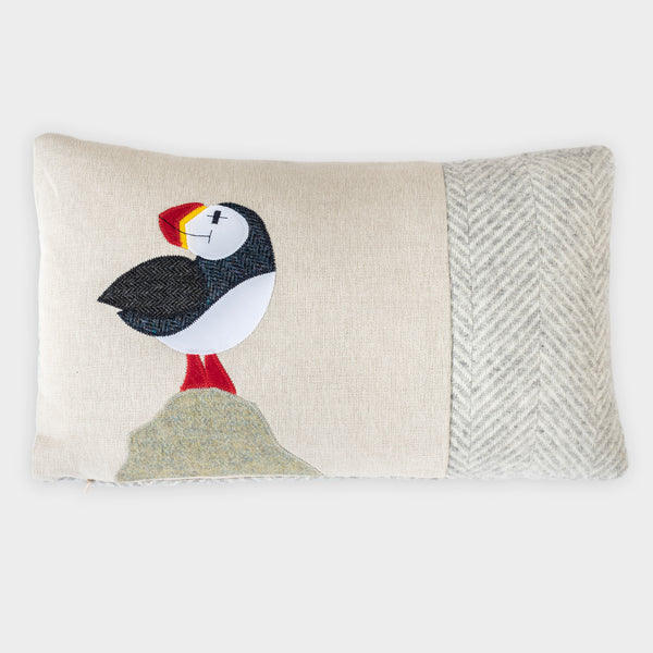 Handmade Puffin Cushion