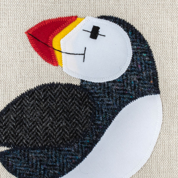 Handmade Puffin Cushion