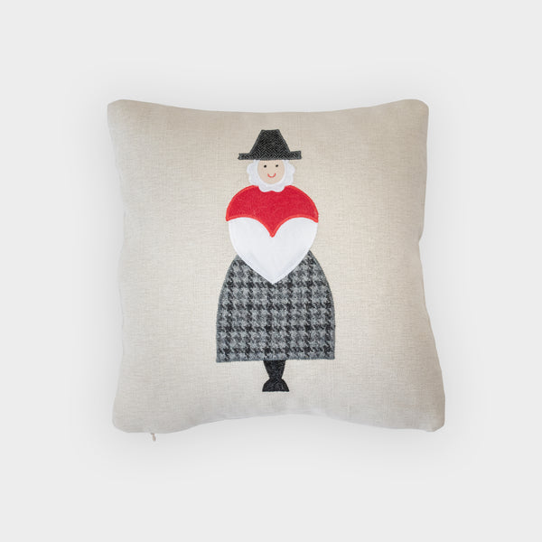 Handmade Welsh Lady Cushion