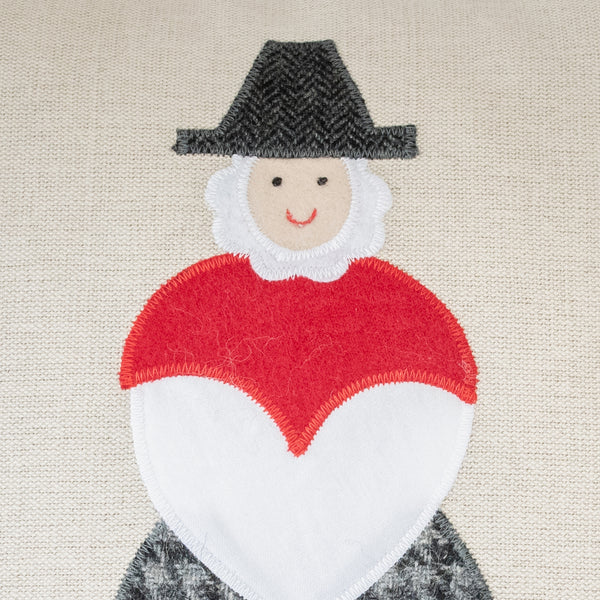 Handmade Welsh Lady Cushion