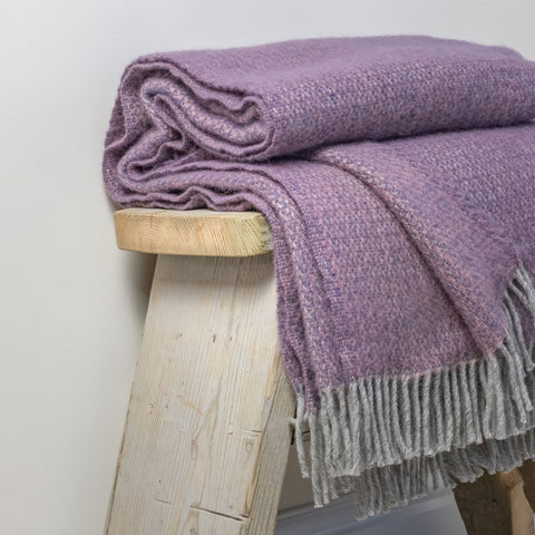 Pure Wool Throw – Heather